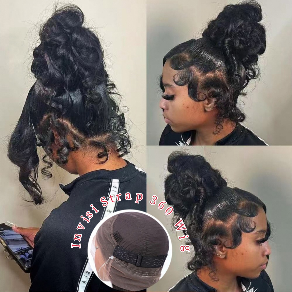 Lace Front Wigs - HD 360 Полный парик шнурка с