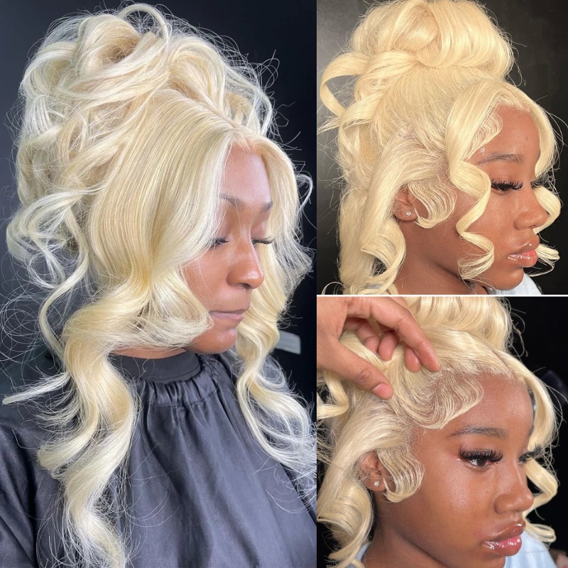 613 Blonde Body Wave Lace Front Wig - 13x4 13x6 360 HD Прозрачный 613