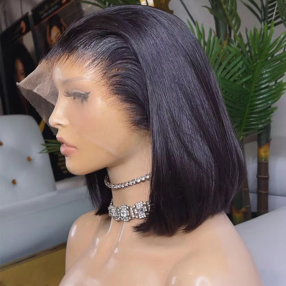 Pre Parted 13X4 Lace Front Bob Wig - Плотность 250, прямые волосы, парик с