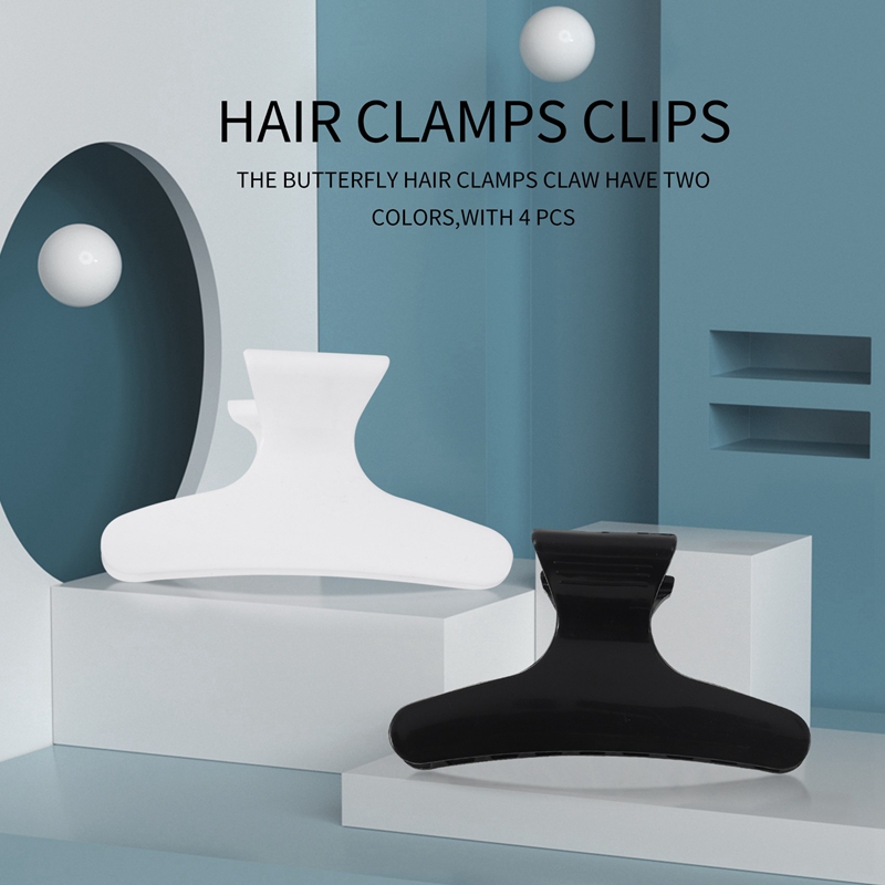 Набор из 4 черно-белых заколок – обзор и цена Hair Clips