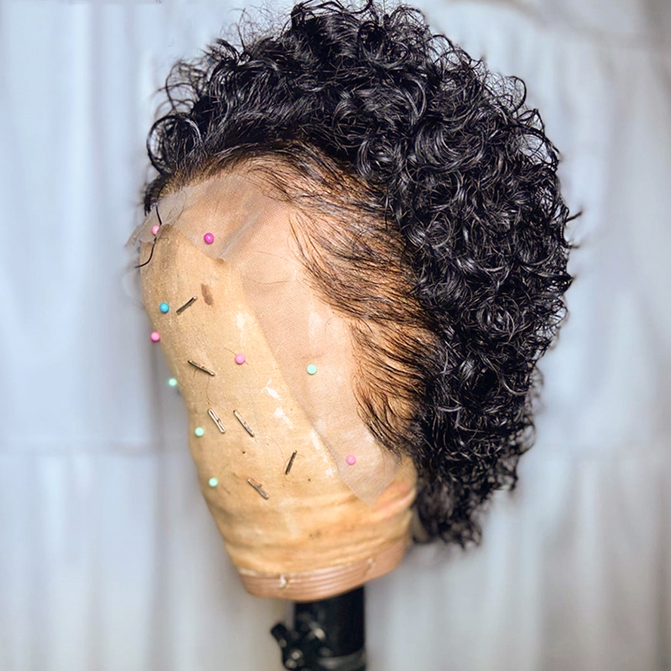 Вьющийся парик с стрижкой пикс – обзор и цена Short Pixie Cut Wig Human Hair Cheap