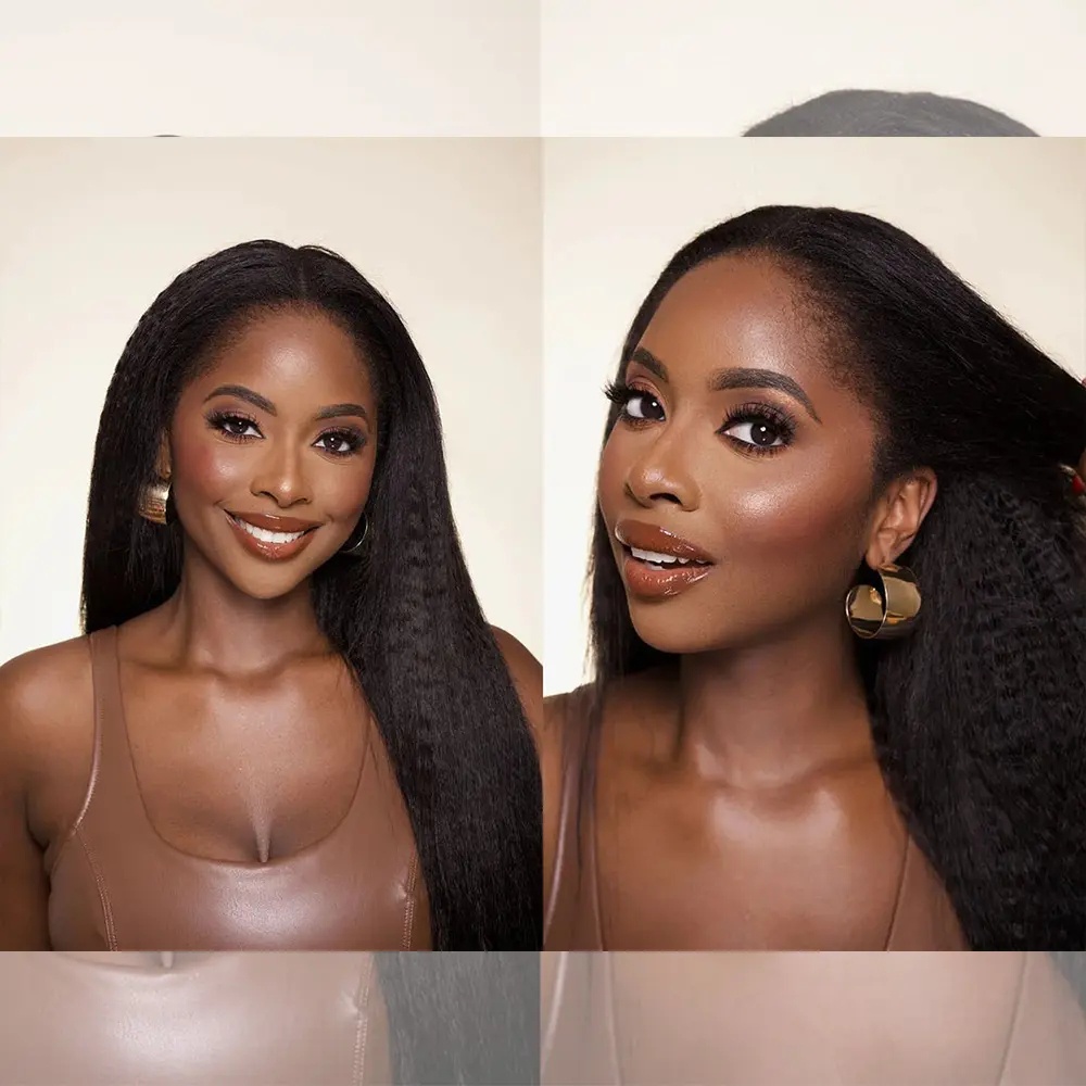 Вьющиеся прямые волосы с эффек – обзор и цена Human Hair Wigs