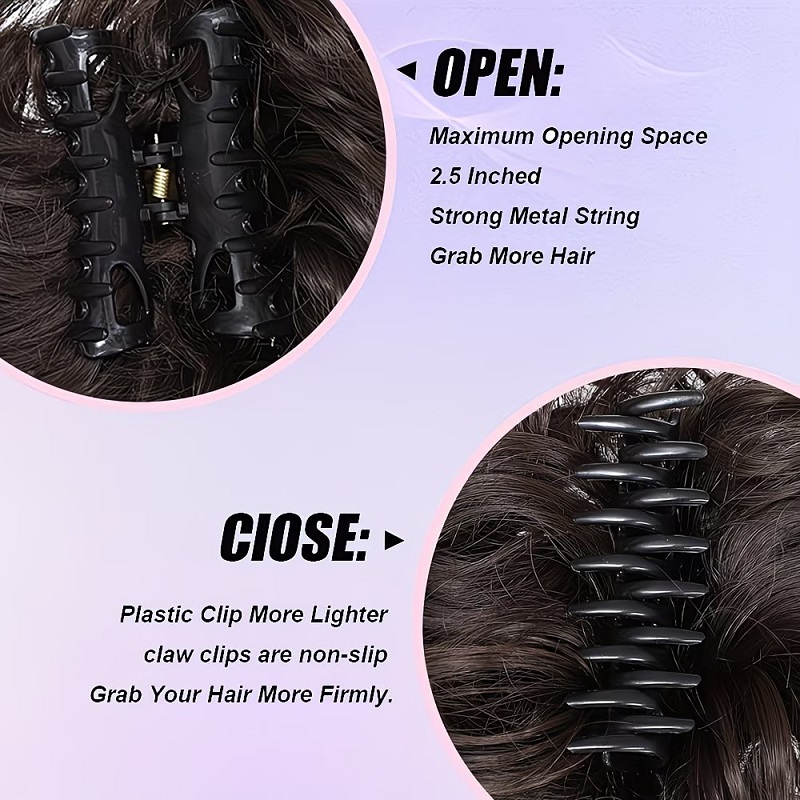 Синтетический кудрявый пучок д – обзор и цена Claw Clip Messy Bun Hair Piece
