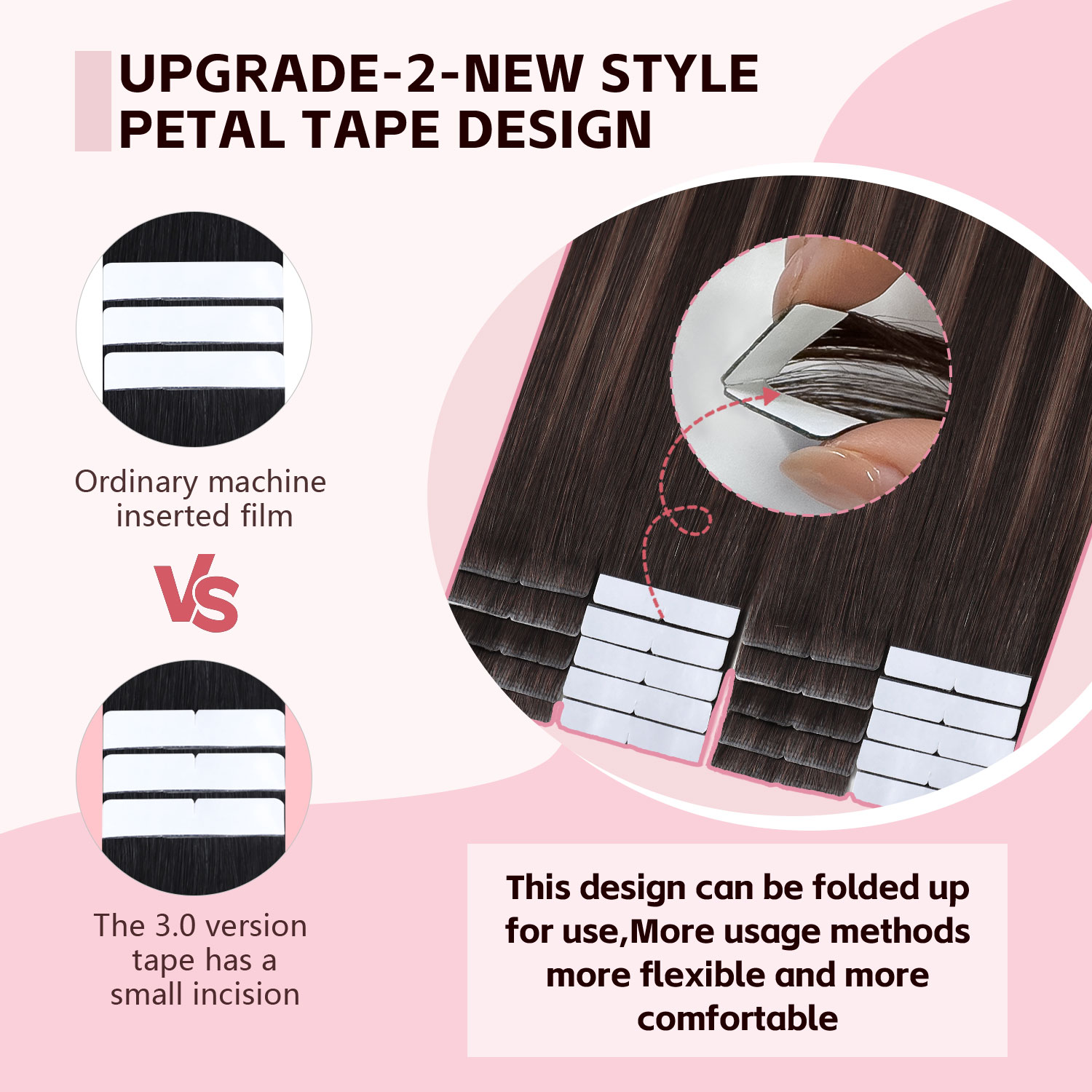 Невидимые накладные пряди для  – обзор и цена Invisible Tape In Extensions Real Hair