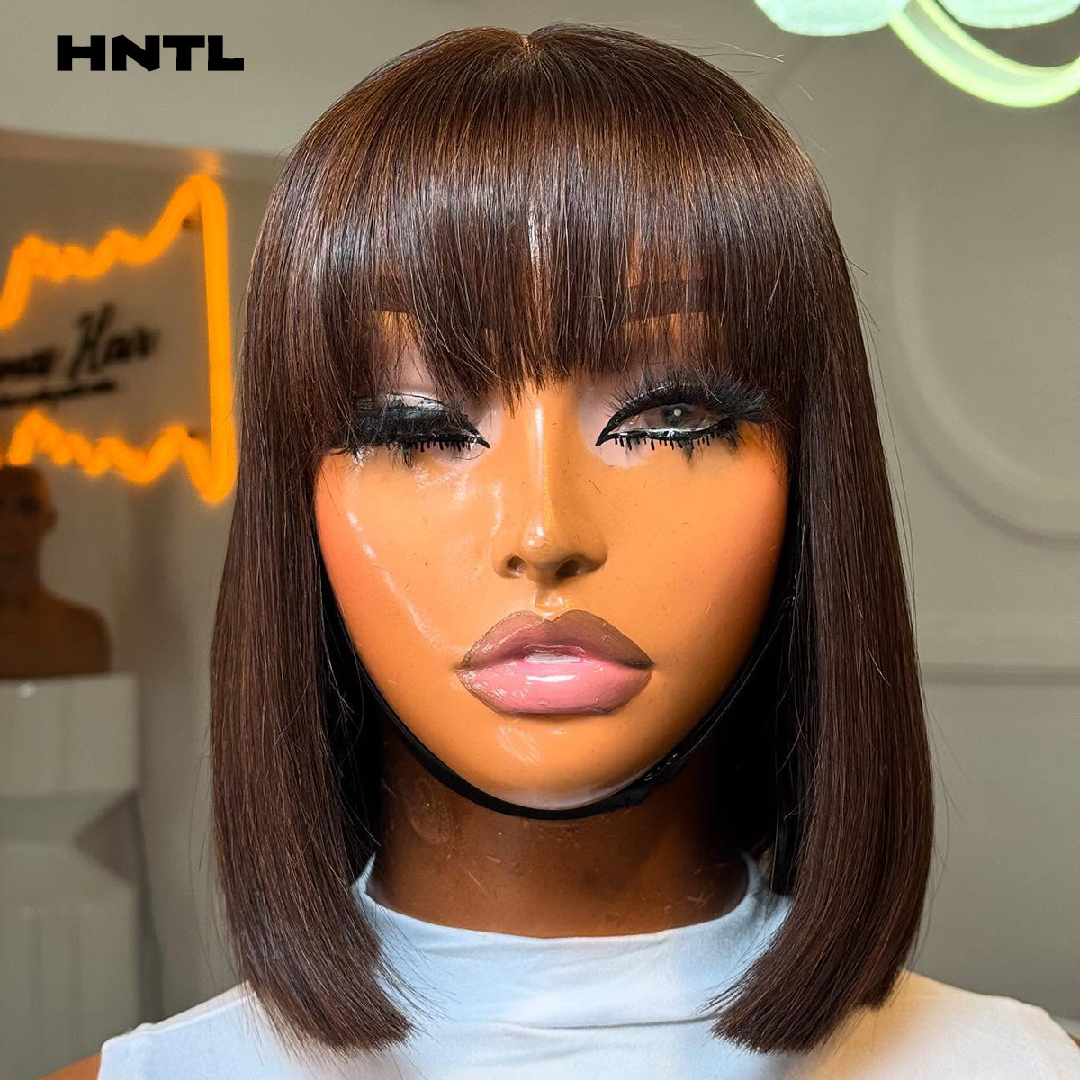 Парик Wear & Go без клея, из н – обзор и цена Pre Parted 13X4 Lace Front Bob Wig