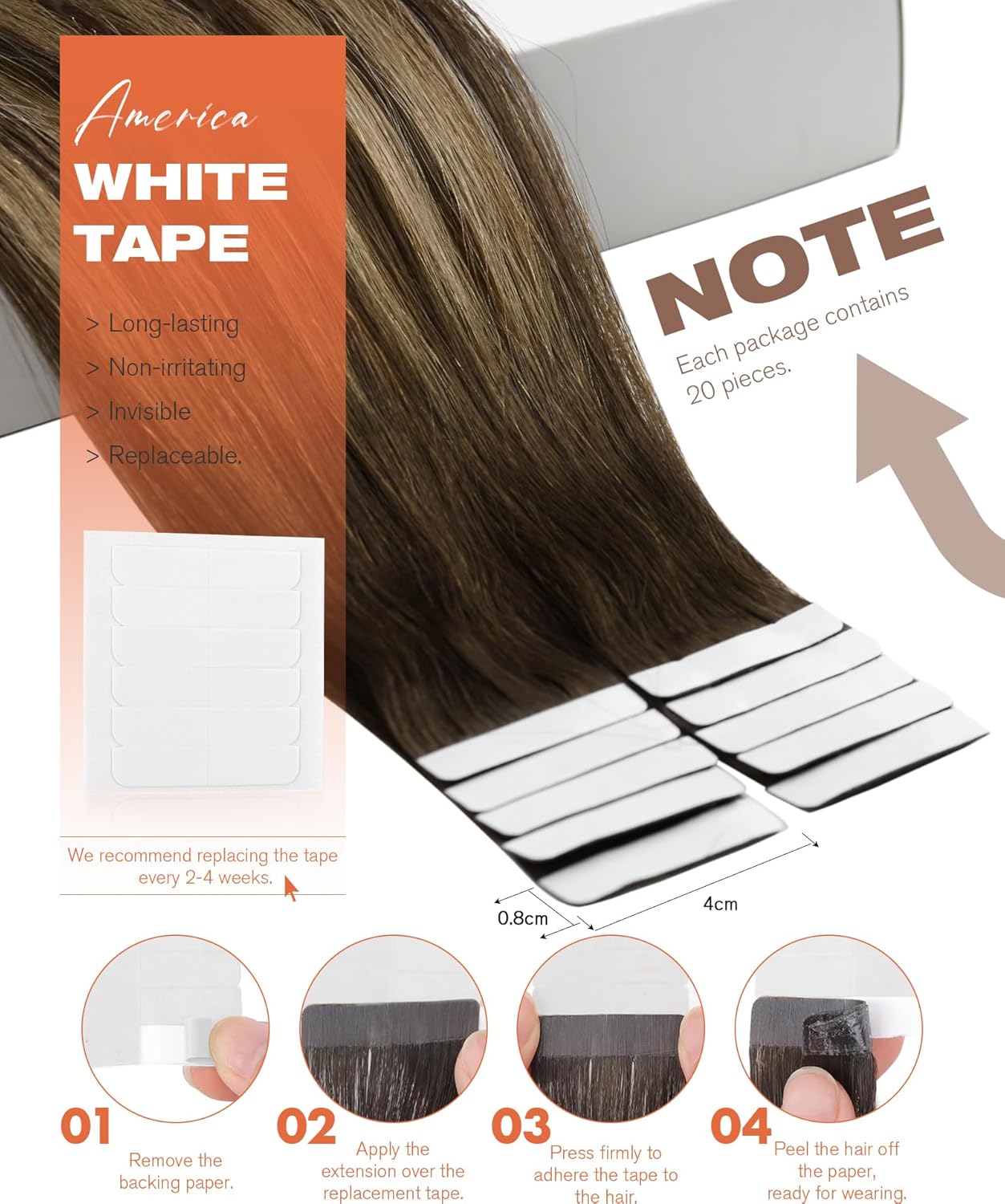 Наращивание волос VeSunny Remy – обзор и цена Invisible Tape In Extensions Real Hair