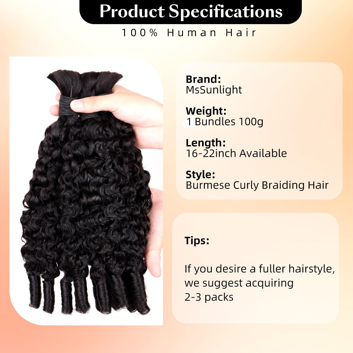 Натуральные волосы для плетени – обзор и цена Water Wave Bulk Human Hair For Braiding
