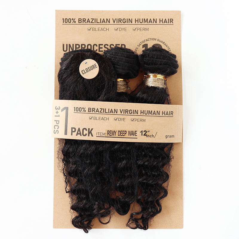 Наборы индийских волос Deep Wa – обзор и цена Deep Wave 3 Bundles With Closure