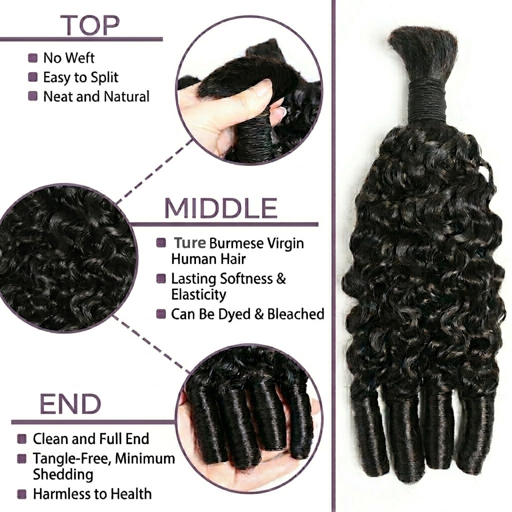 Натуральные волосы для плетени – обзор и цена Water Wave Bulk Human Hair For Braiding