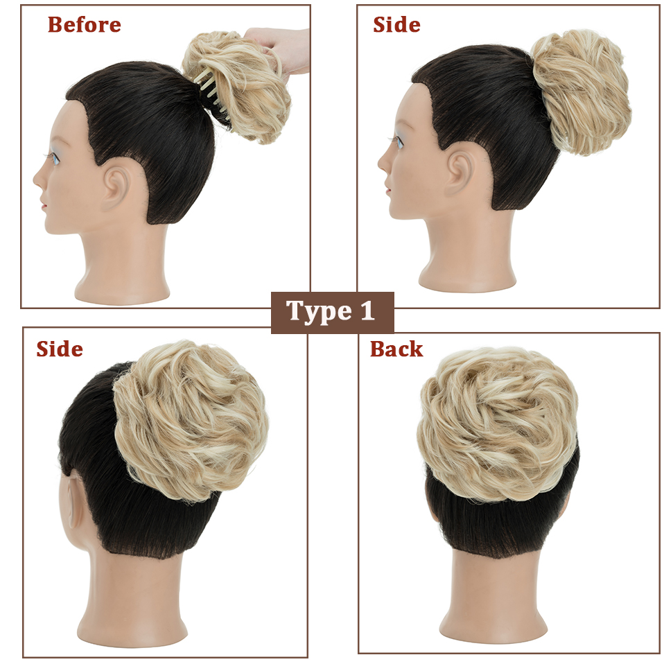 Benehair, беспорядочный пучок  – обзор и цена Claw Clip Messy Bun Hair Piece