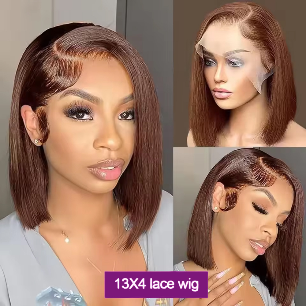 Парик короткой длины в стиле « – обзор и цена Pre Parted 13X4 Lace Front Bob Wig