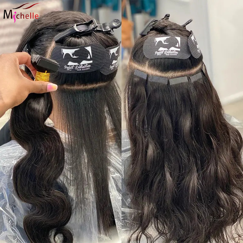 Накладные волосы из натуральны – обзор и цена Invisible Tape In Extensions Real Hair