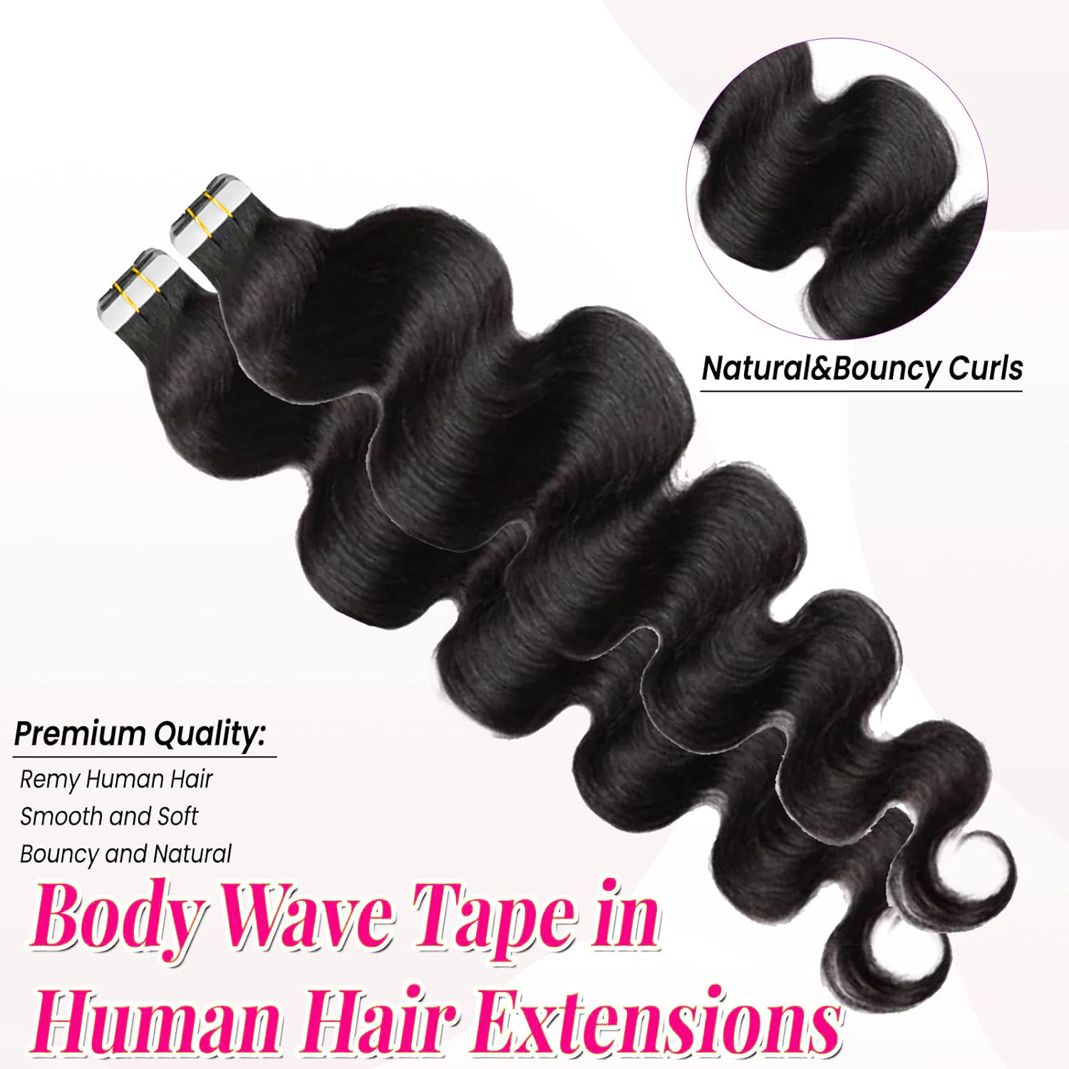 Накладные волосы из натуральны – обзор и цена Invisible Tape In Extensions Real Hair