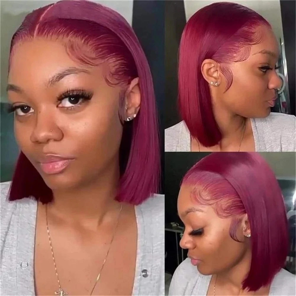 Короткий парик-боб из натураль – обзор и цена Pre Parted 13X4 Lace Front Bob Wig