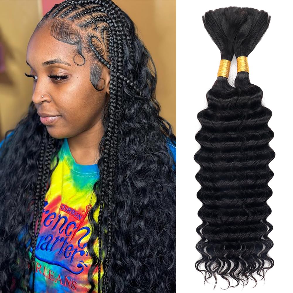 Волосы для плетения из натурал – обзор и цена Water Wave Bulk Human Hair For Braiding