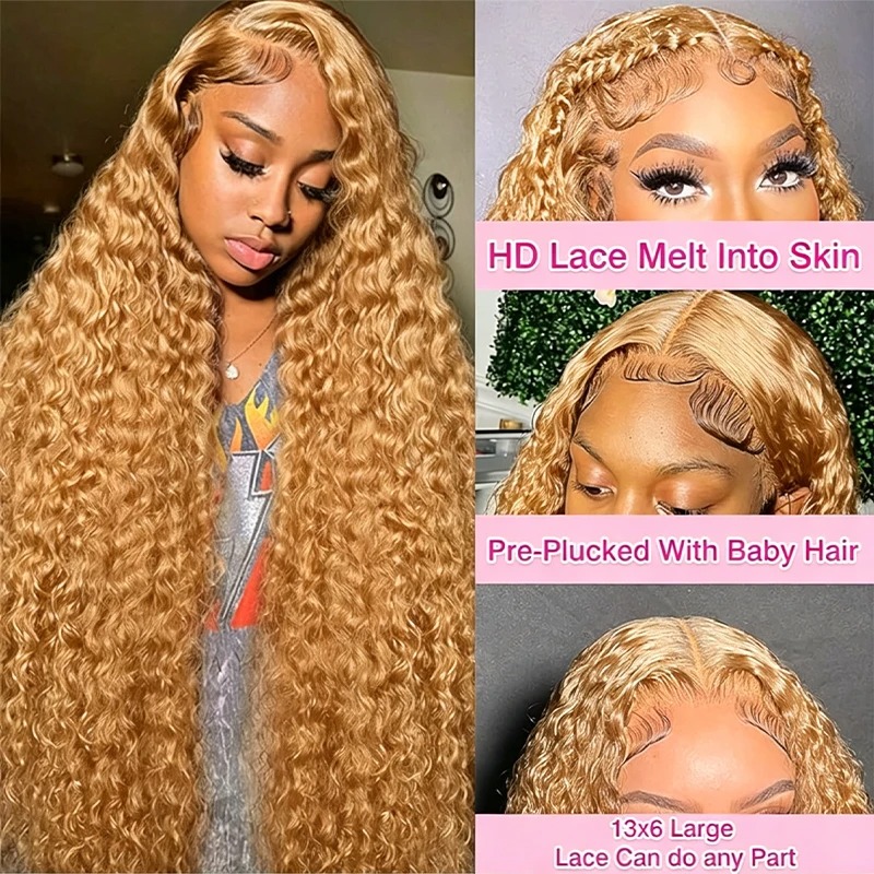 34 38 дюймов медовый блондин п – обзор и цена Hd Lace Frontal Wig Human Hair Pre Plucked
