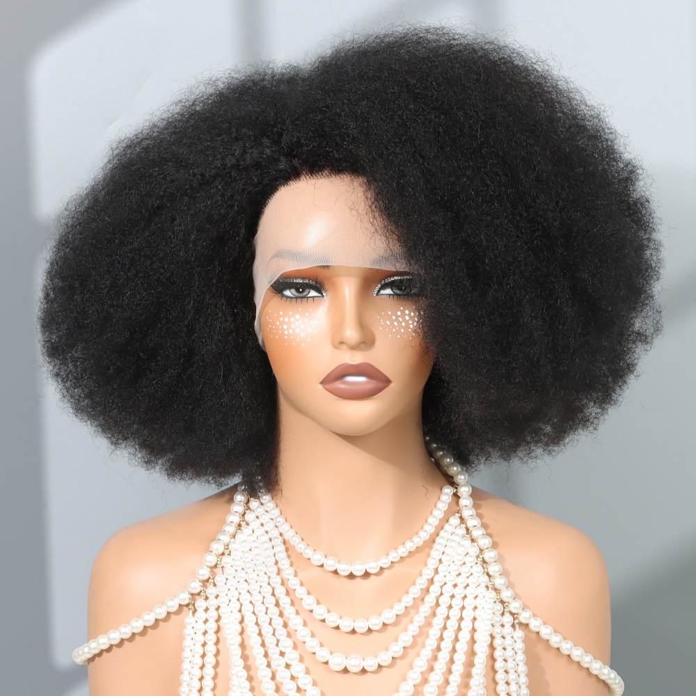 14-дюймовые афро-парики для че – обзор и цена Glueless Wear And Go Human Hair Wig