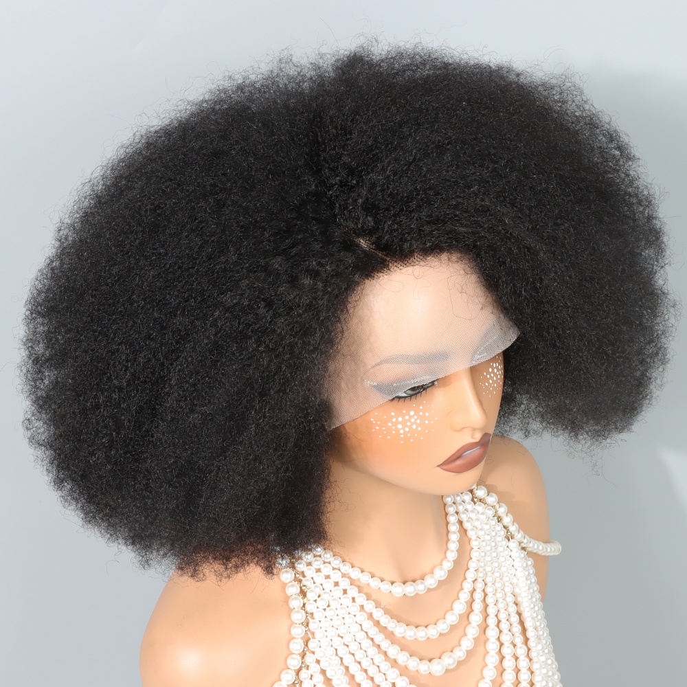 14-дюймовые афро-парики для че – обзор и цена Glueless Wear And Go Human Hair Wig