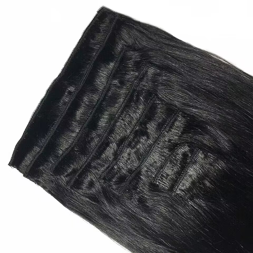 Накладные прямые волосы на зак – обзор и цена Seamless Clip In Hair Extensions Human Hair