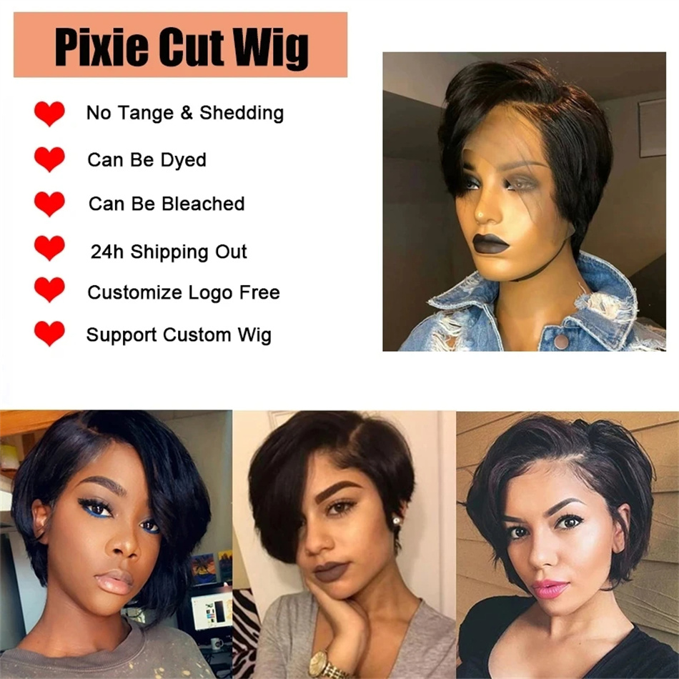 Парики с стрижкой пикси, челов – обзор и цена Short Pixie Cut Wig Human Hair Cheap